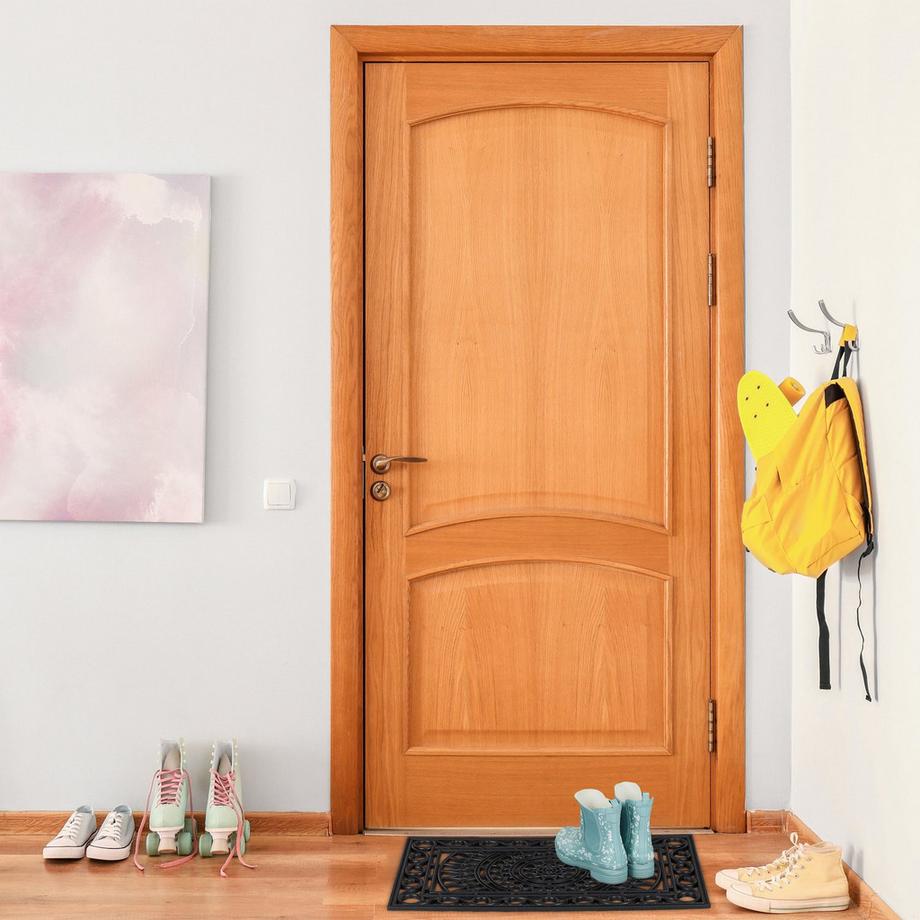 Northix zerbino rettangolare in gomma effetto ferro  