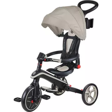 FableKids® Tricycle 7in1 Tricycle enfant guidon vélo bébé poussette Gris