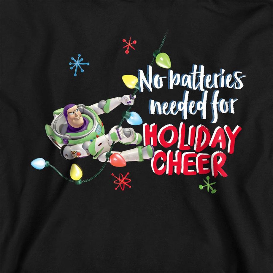Toy Story  No Batteries Needed Holiday Cheer Felpa Con Cappuccio Buzz Lightyear 
