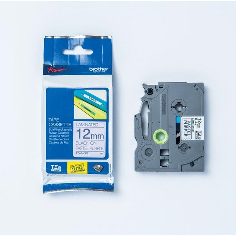 Bher TZE-Schriftbandkassette laminiert in Pastell-Farbton