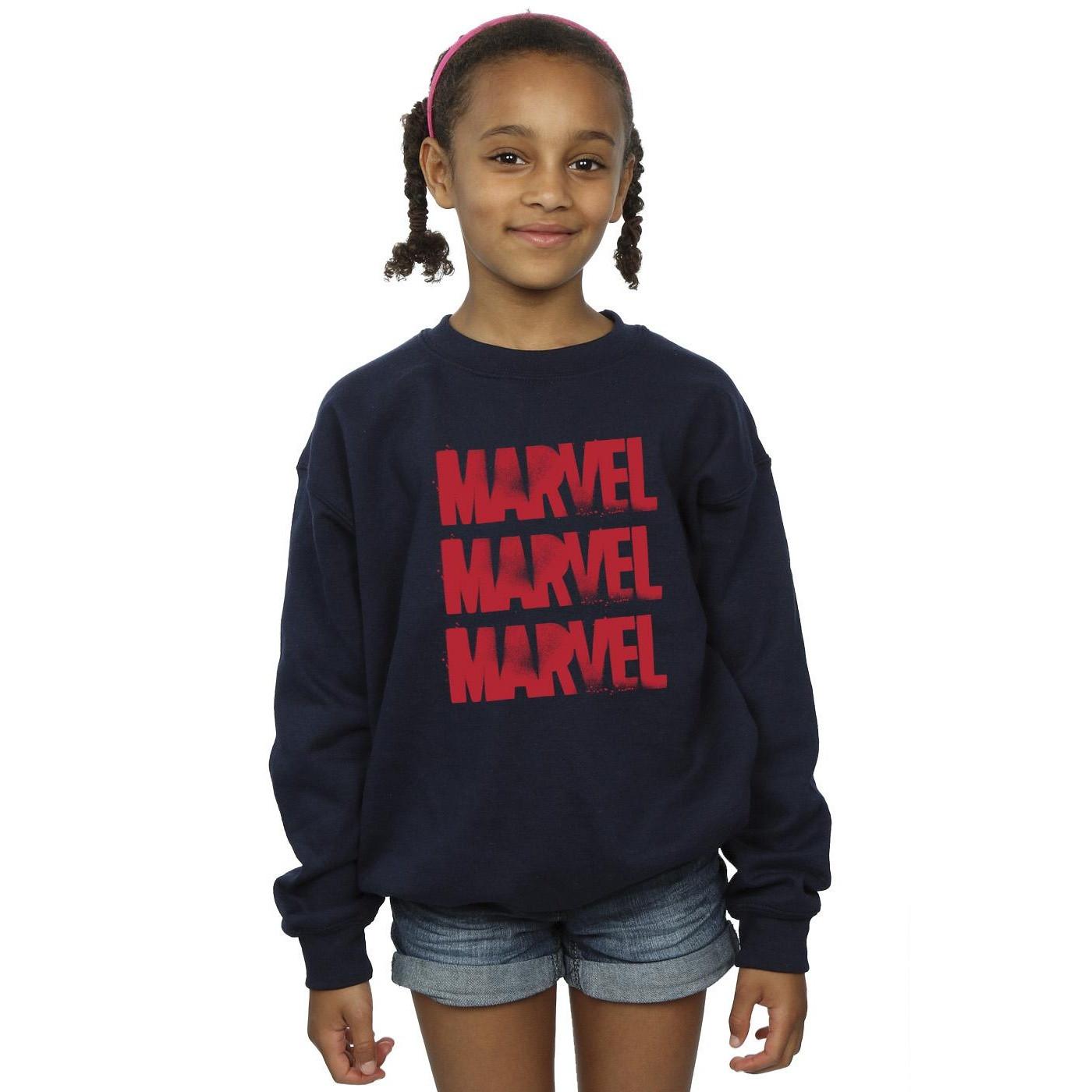 MARVEL  Sweat RED SPRAY LOGOS 