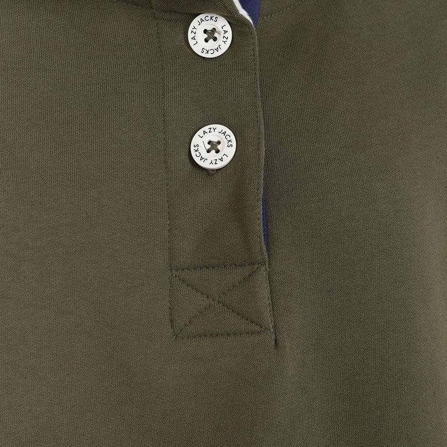 Lazy Jacks Sweatshirt  , Knopfhals  