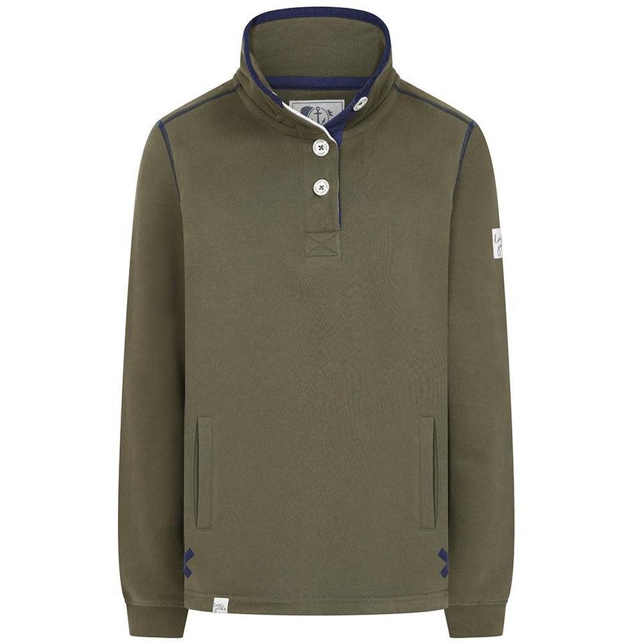 Sweatshirt  , Knopfhals