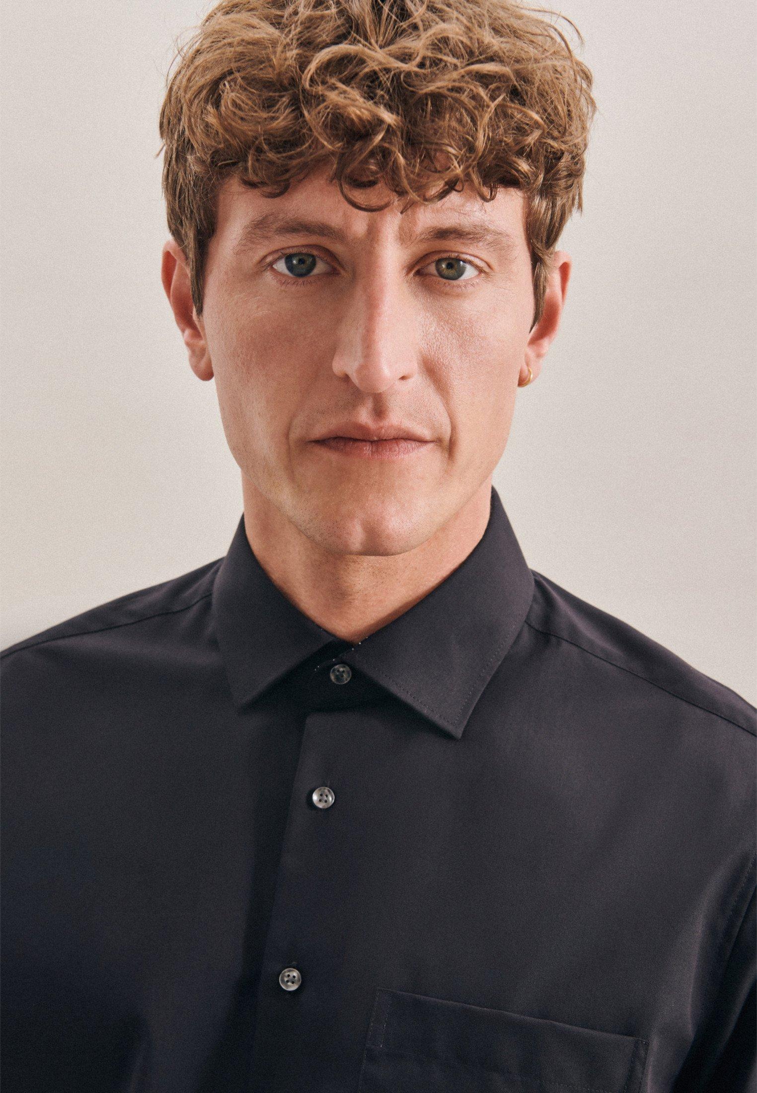 Seidensticker Business Hemd Regular Fit Langarm Uni  