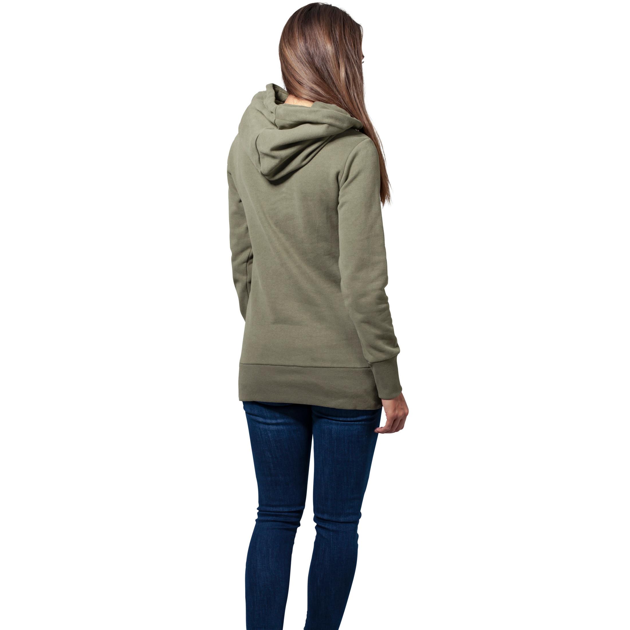 URBAN CLASSICS  hoodie damen urban classic long logopatch 