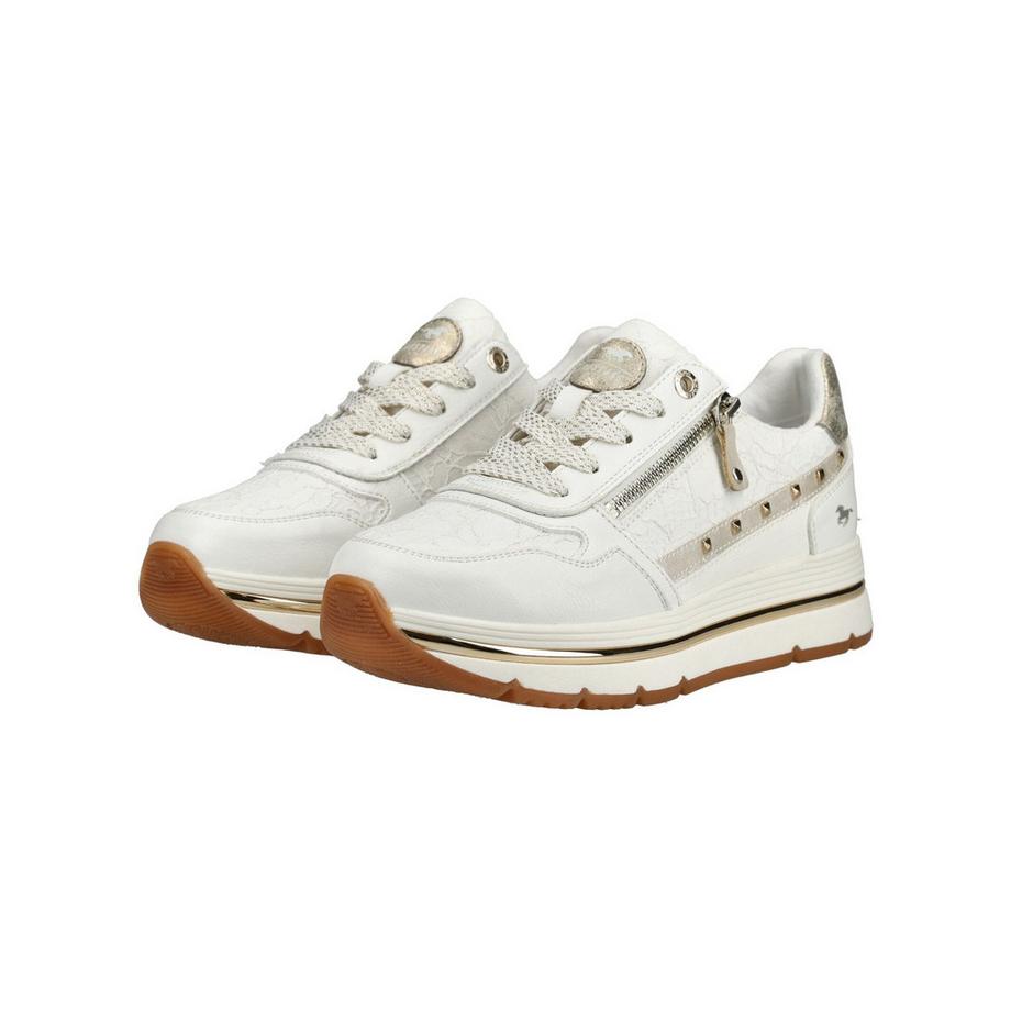 Mustang Sneaker avec Fermeture Éclair Latérale et Clous  