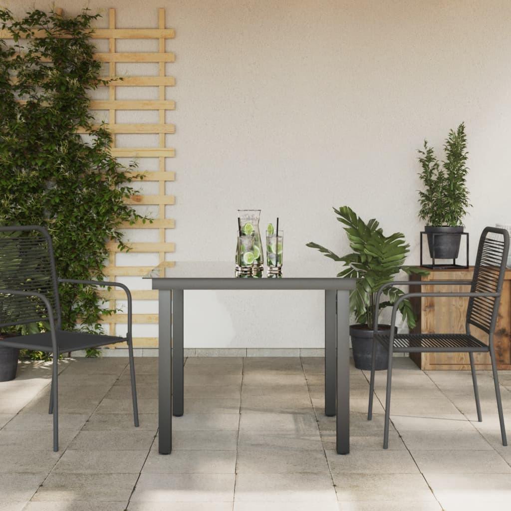 VidaXL Table de salle à manger de jardin verre  