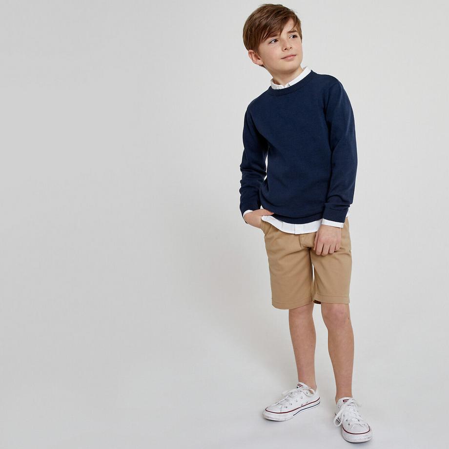 La Redoute Collections  Feinstrickpullunder mit rundem Ausschnitt 