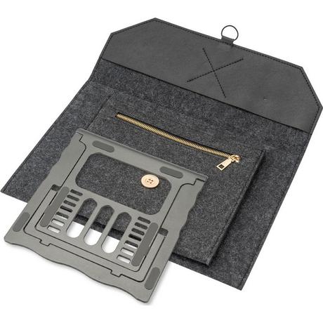 4smarts  456584 borsa per laptop 33 cm (13") Borsa da corriere Grigio 