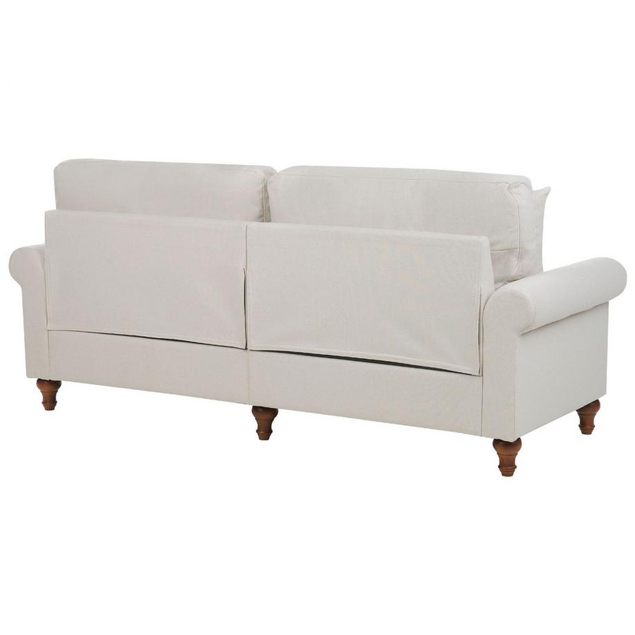 Beliani Canapé 3 places en Tissu Traditionnel GINNERUP  