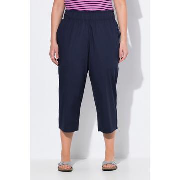 Culottes modello Rose con taglio della gamba ampio, cintura elastica e ruche