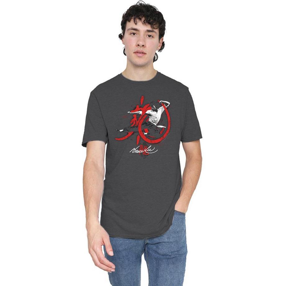 Bruce Lee T-Shirt High Flying Meliert  