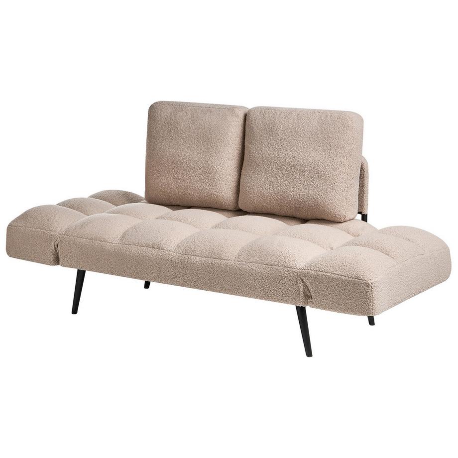 Beliani Schlafsofa aus Bouclé Retro BREKKE  