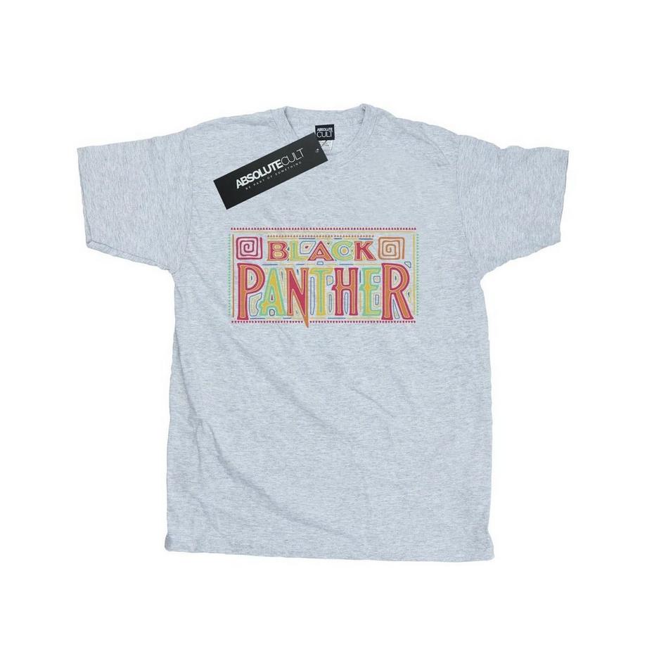 MARVEL T-Shirt Logo Black Panther  