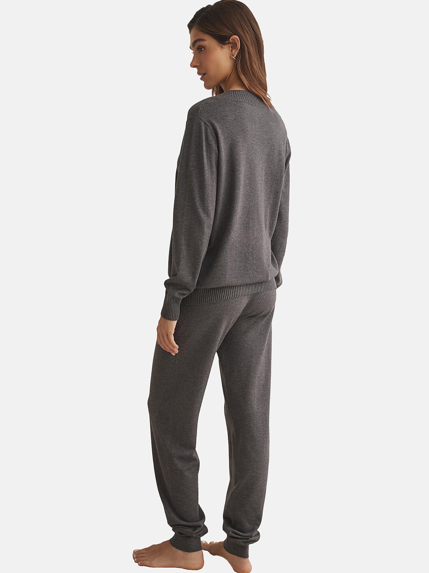 Selmark  Tenue détente et intérieur pyjama pantalon top col V TRICOTP98 