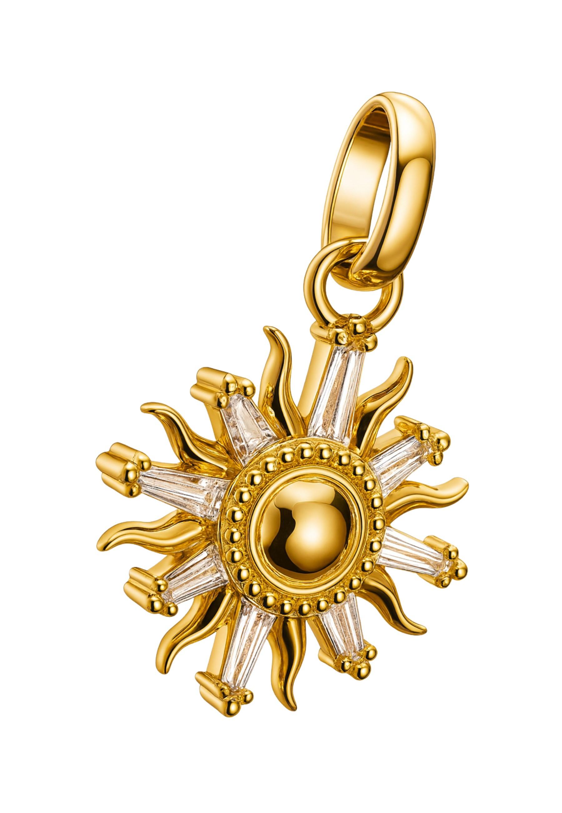 Thomas Sabo  Charm-Anhänger Sonne mit Steinen Connect veret 