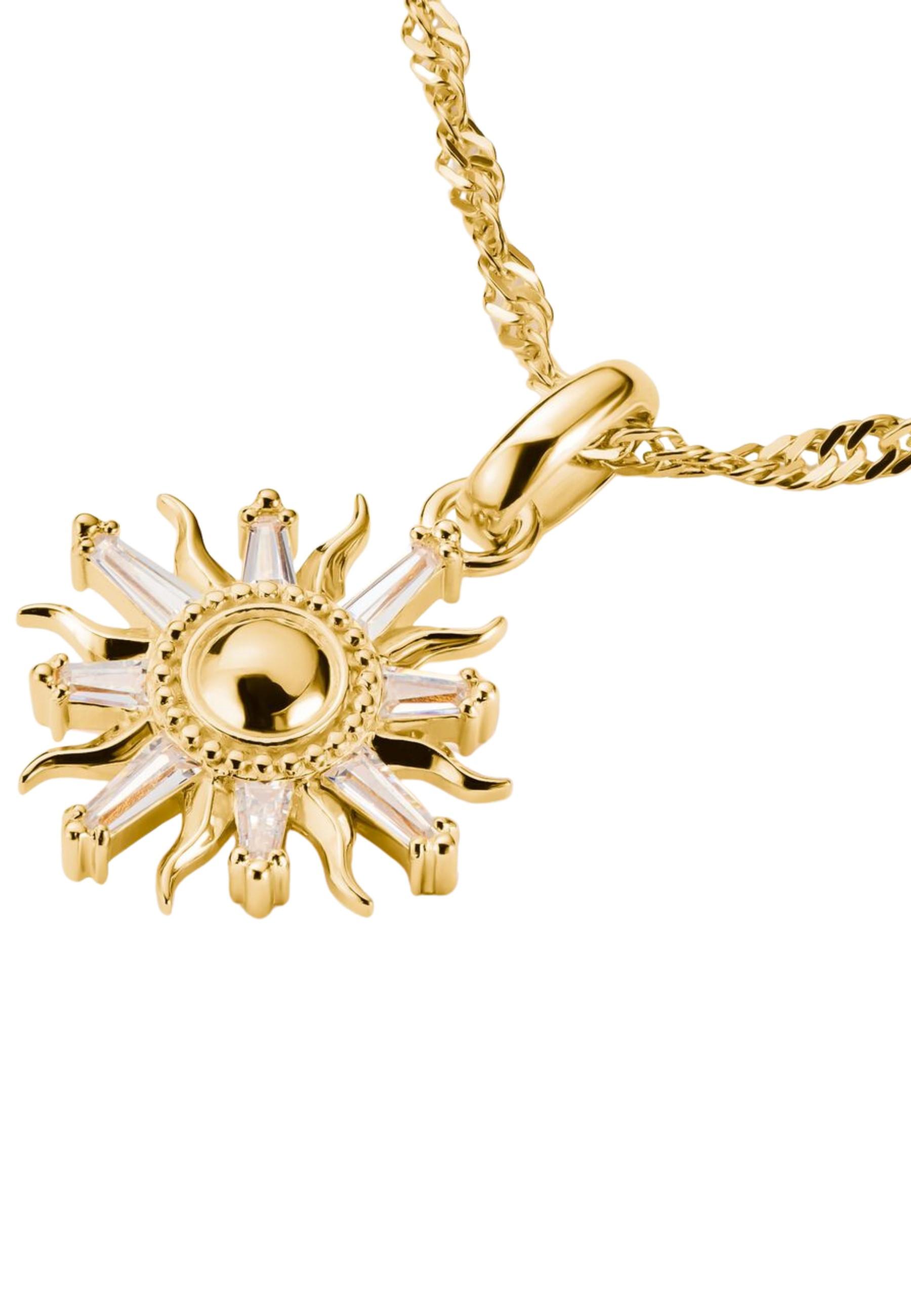 Thomas Sabo  Charm-Anhänger Sonne mit Steinen Connect veret 