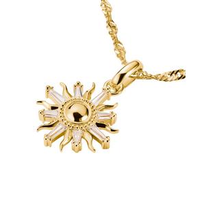 Thomas Sabo  Charm-Anhänger Sonne mit Steinen Connect veret 