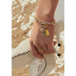 Thomas Sabo  Charm-Anhänger Sonne mit Steinen Connect veret 