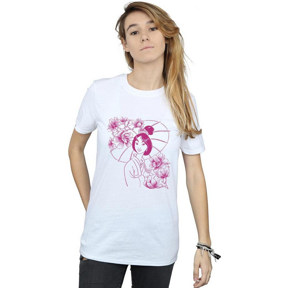 Disney Mulan T-Shirt Parapluie Floral  