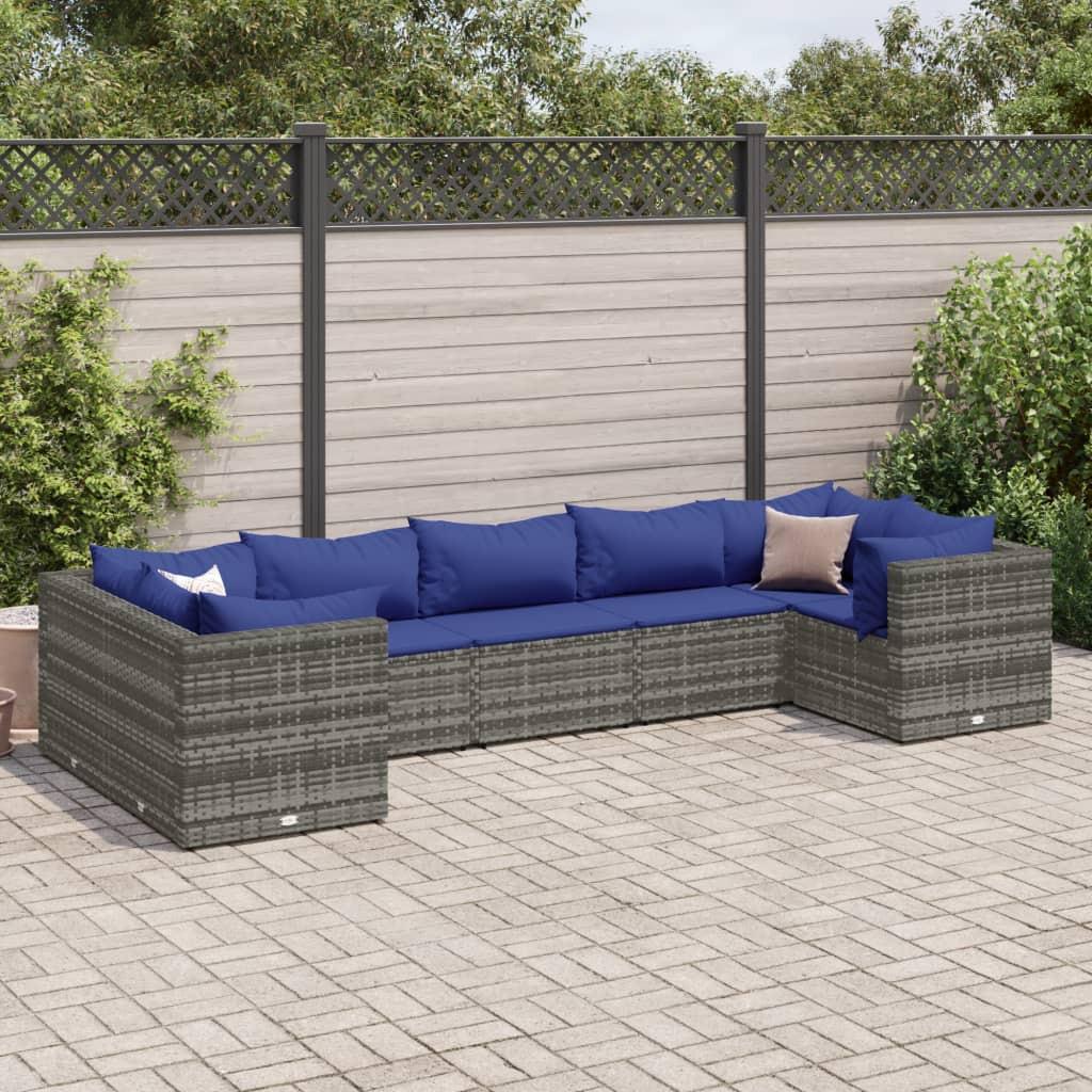 VidaXL set salotto da giardino Polirattan  