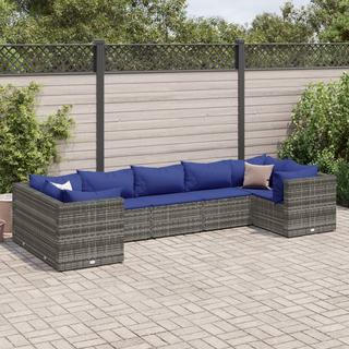 VidaXL set salotto da giardino Polirattan  