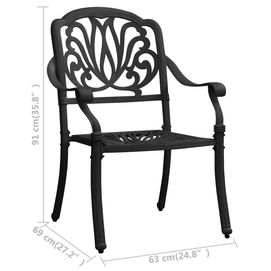 VidaXL Bistroset aluminium  