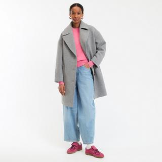 La Redoute Collections Halblanger Wintermantel mit Knopfverschluss  