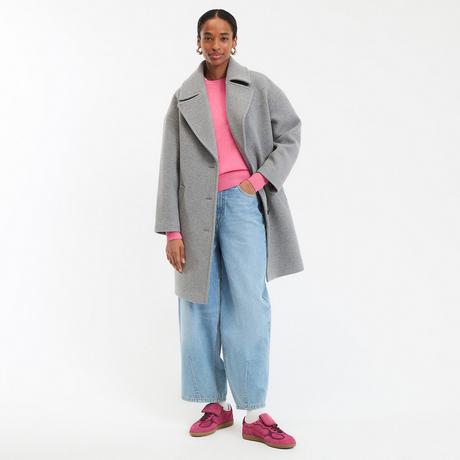 La Redoute Collections Halblanger Wintermantel mit Knopfverschluss  