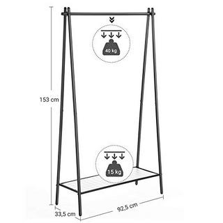 Pricenet Porte-manteau minimaliste en acier avec étagère, assemblage facile  