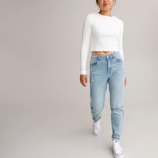 La Redoute Collections  T-shirt cropped en côtes 