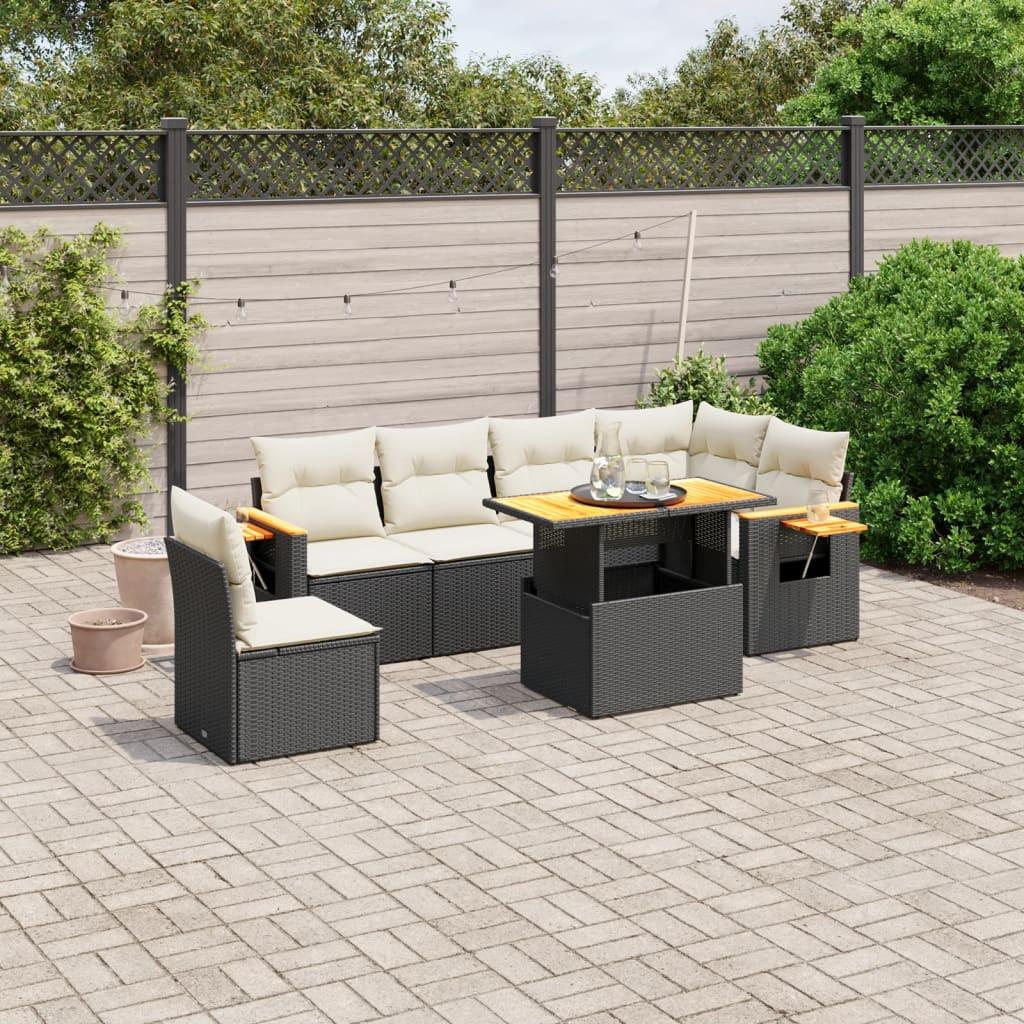 VidaXL Ensemble de canapés de jardin rotin synthétique  