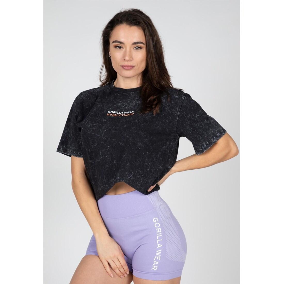 Gorilla Wear Medina T-Shirt Oversize Noir Lavé  