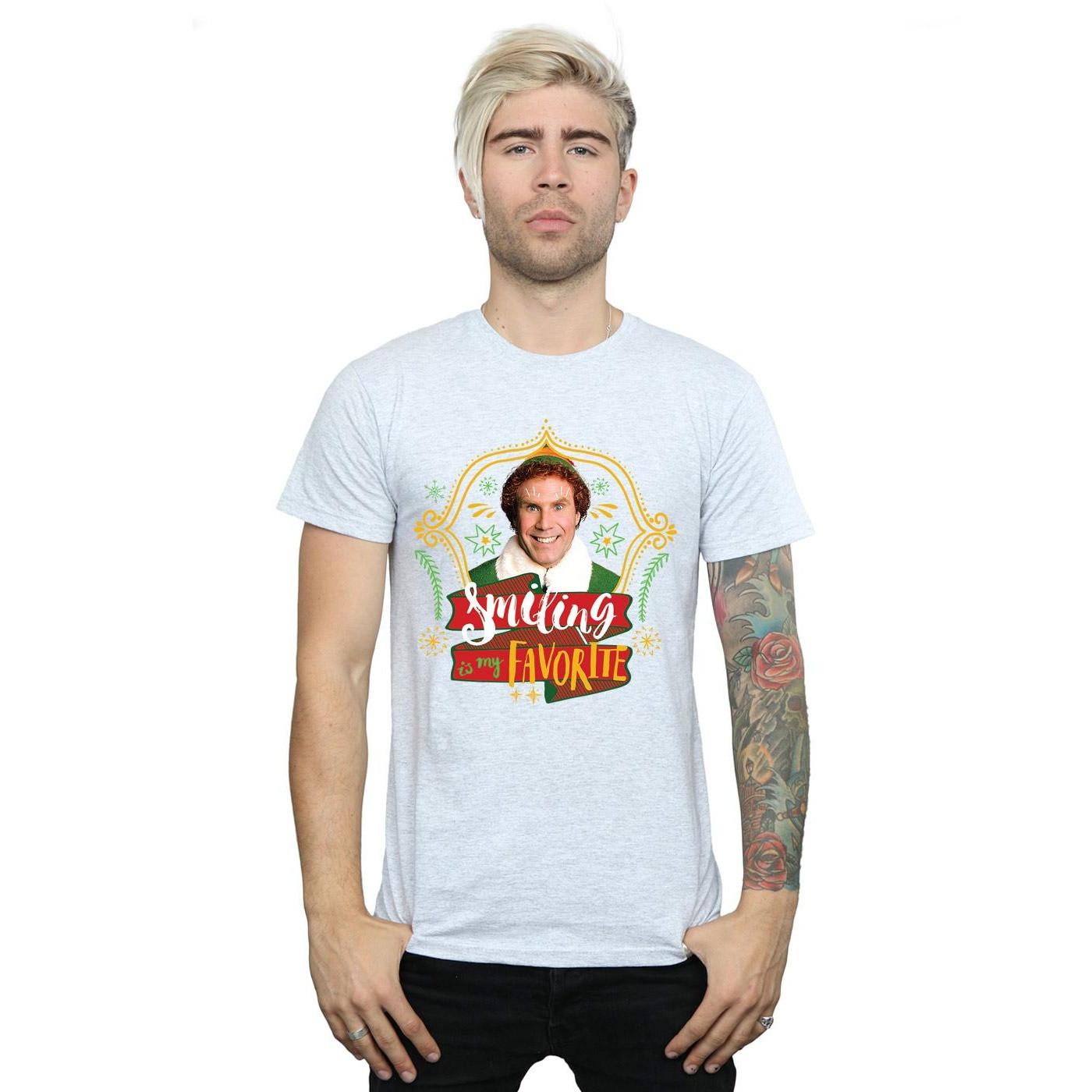 Elf Smiling Is My Favorite T-Shirt  