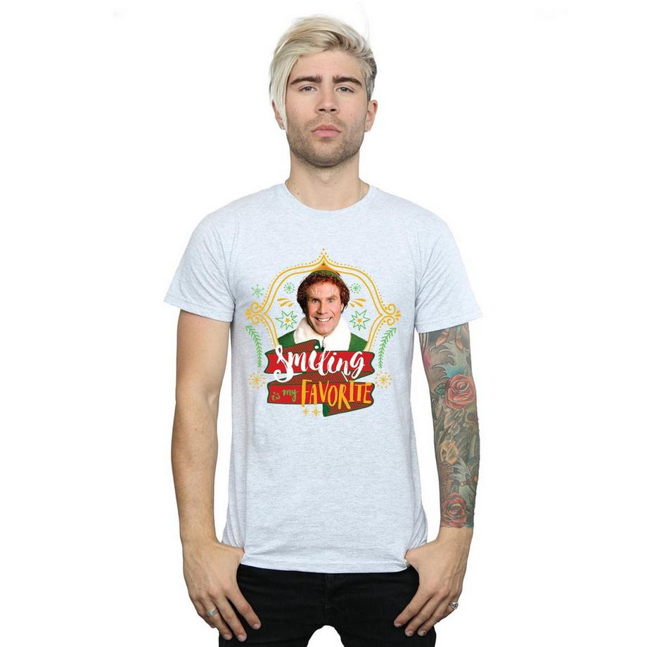 Elf Smiling Is My Favorite T-Shirt  