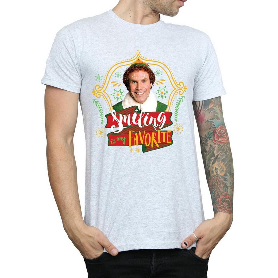 Elf Smiling Is My Favorite T-Shirt  