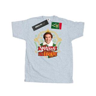 Elf Smiling Is My Favorite T-Shirt  