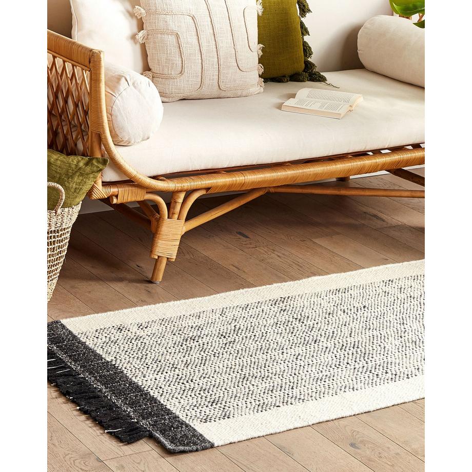 Beliani Teppich aus Wolle Skandinavisch KETENLI  