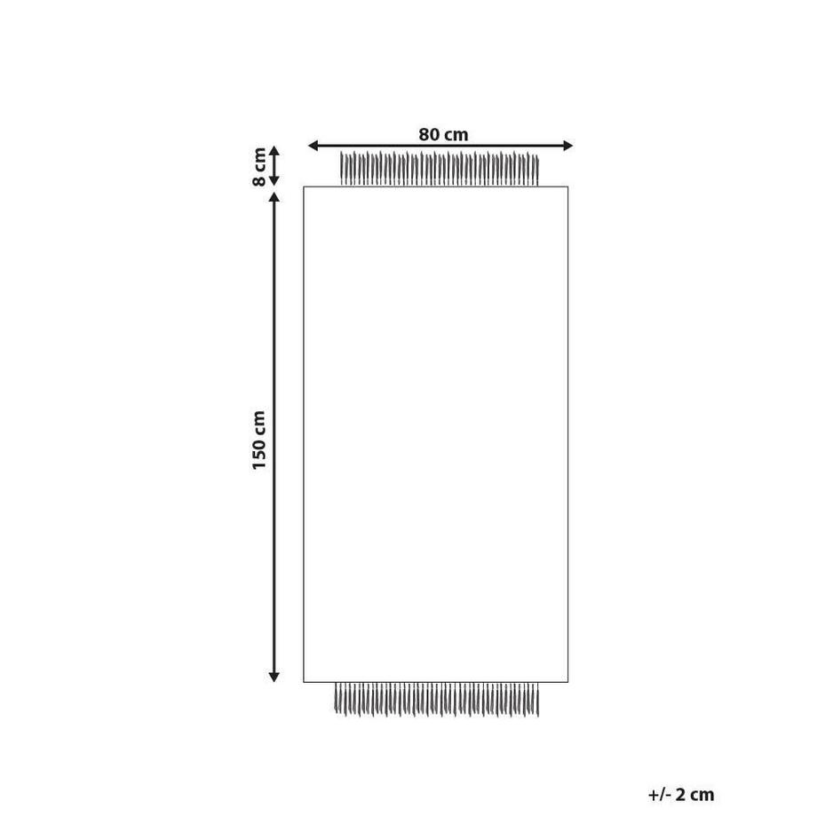 Beliani Teppich aus Wolle Skandinavisch KETENLI  