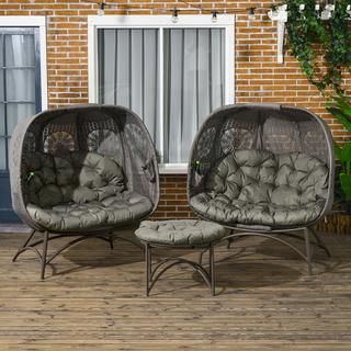 Outsunny Ensemble de chaises de jardin  