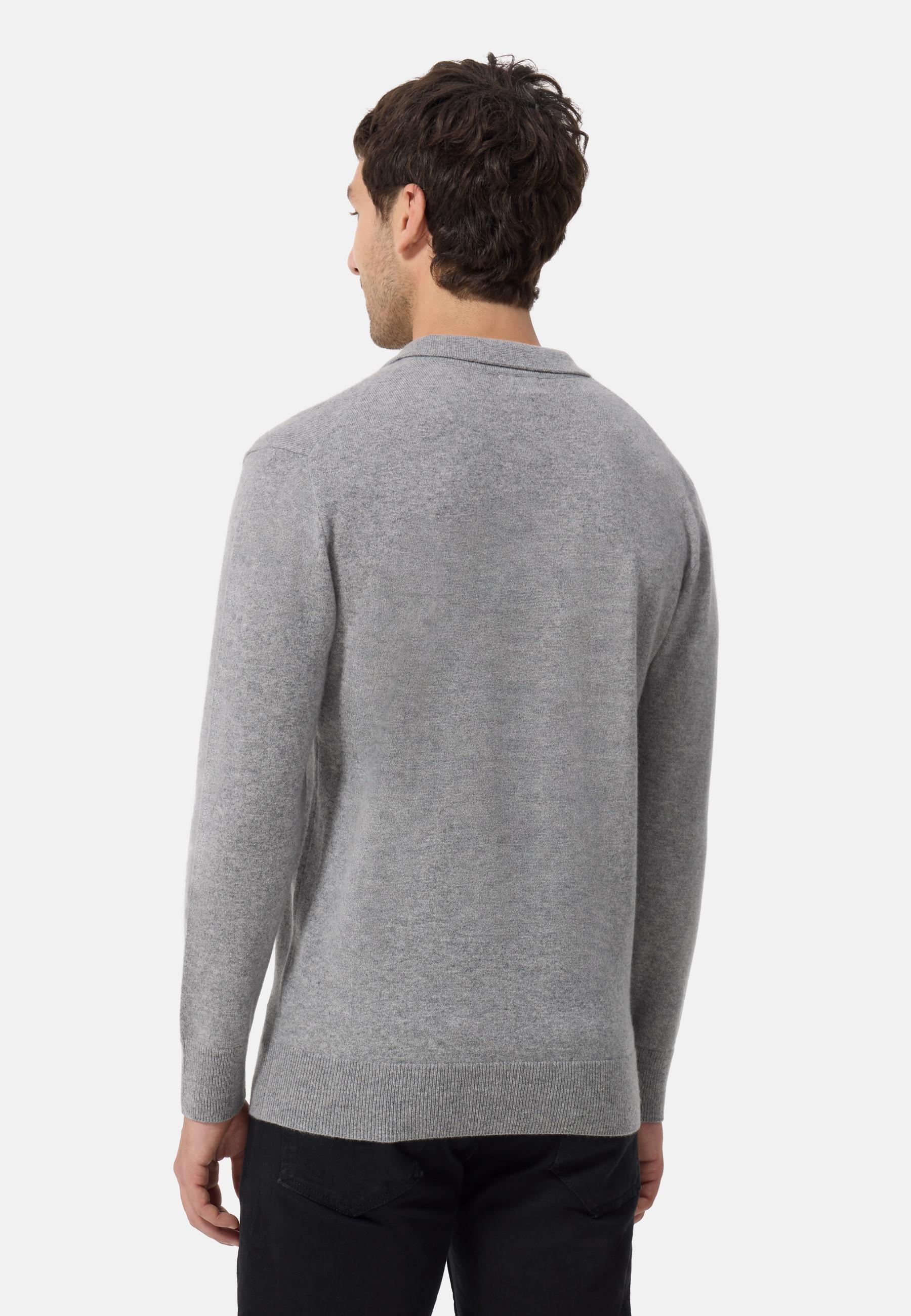 CASH-MERE.CH Polo Cachemire Manches Longues  