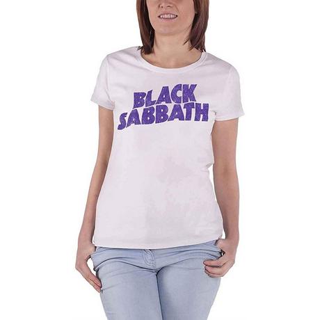 Black Sabbath Black Sabbath Logo Vintage Wavy T-Shirt  
