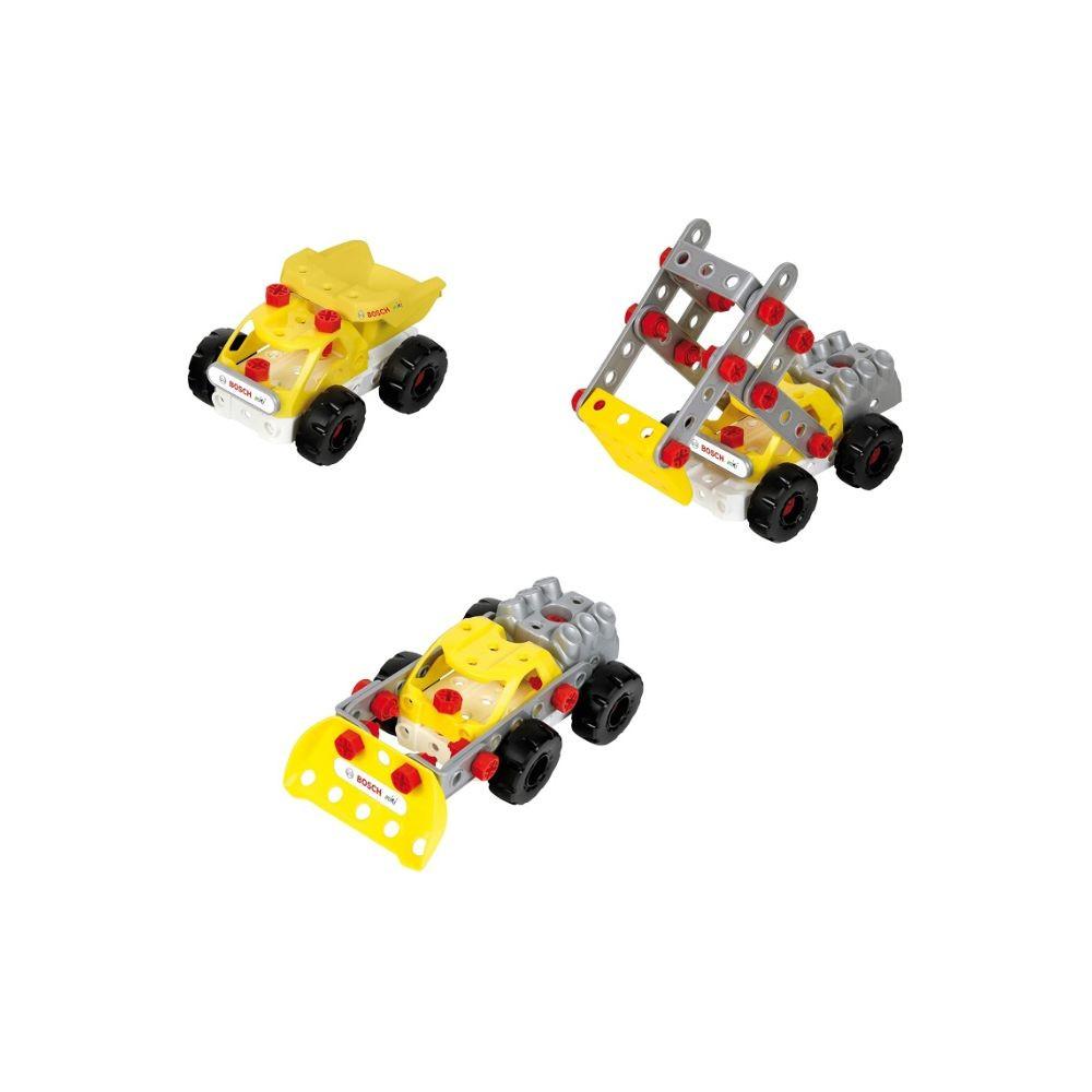 klein toys  Bosch Konstruktions-Set Baustellen-Fahrzeuge (58Teile) 