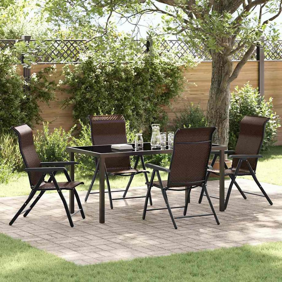 VidaXL Set da Pranzo per Giardino Polyrattan  