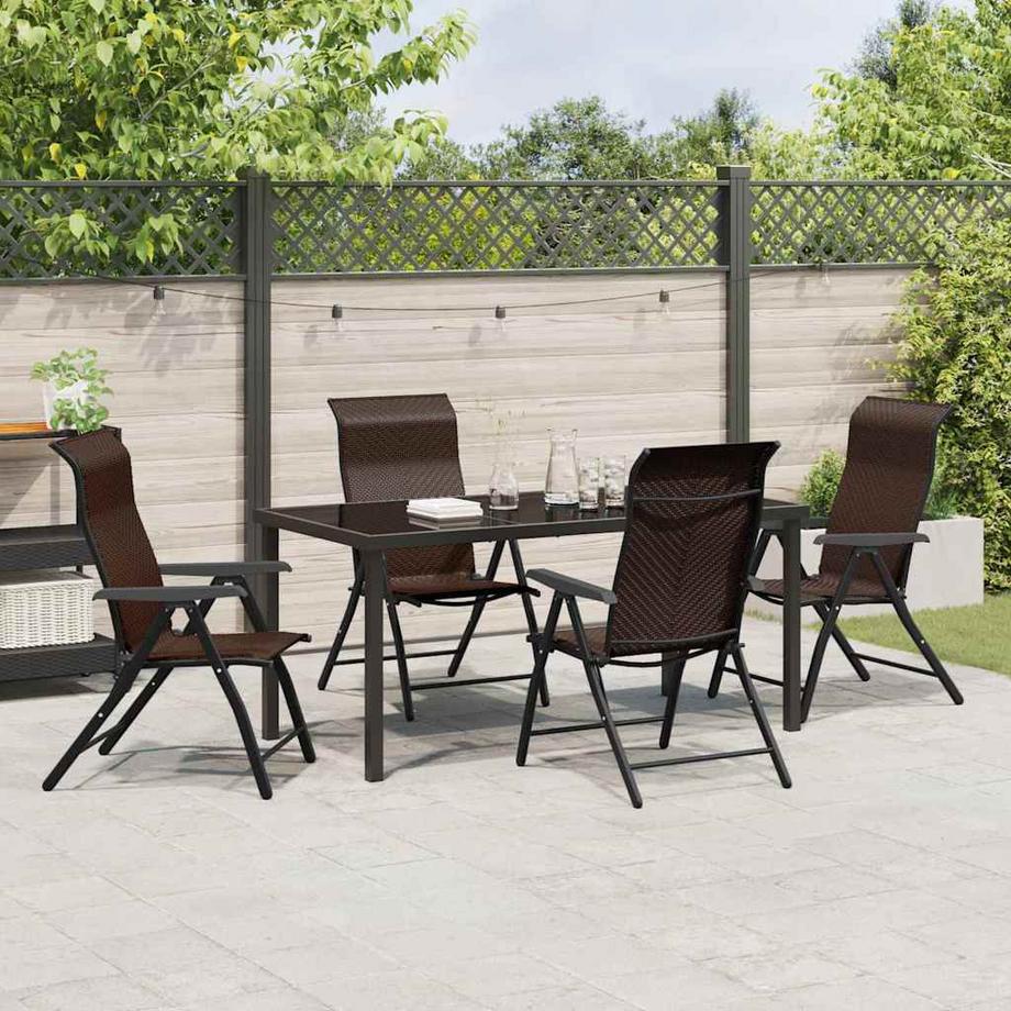 VidaXL Set da Pranzo per Giardino Polyrattan  