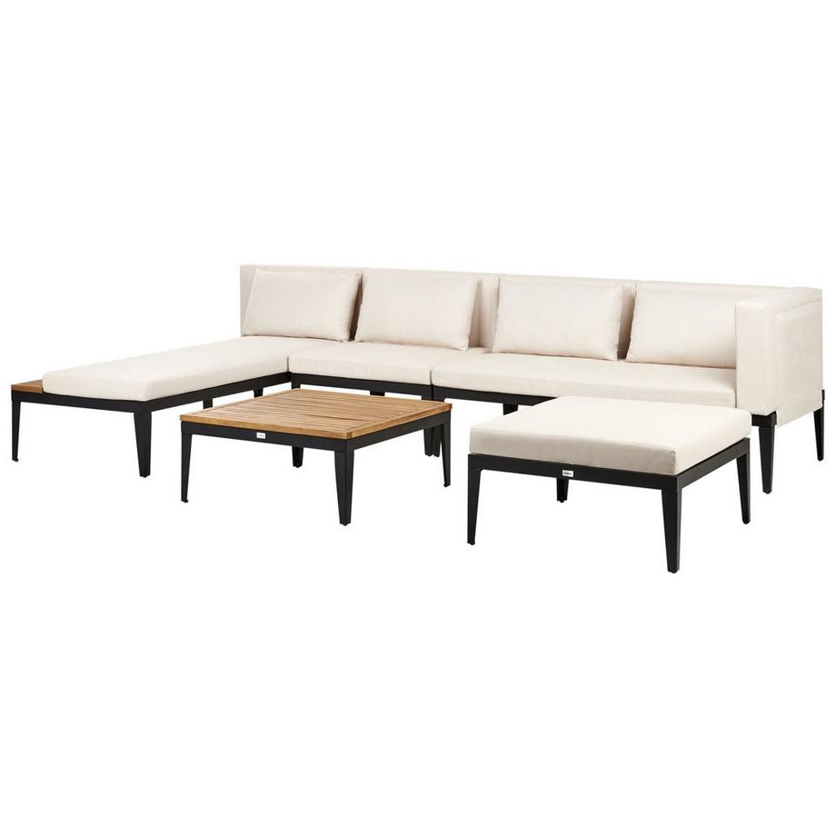 Beliani Lounge Set mit Tisch aus FSC® zertifiziertes Akazienholz Rustikal BRACCIANO  