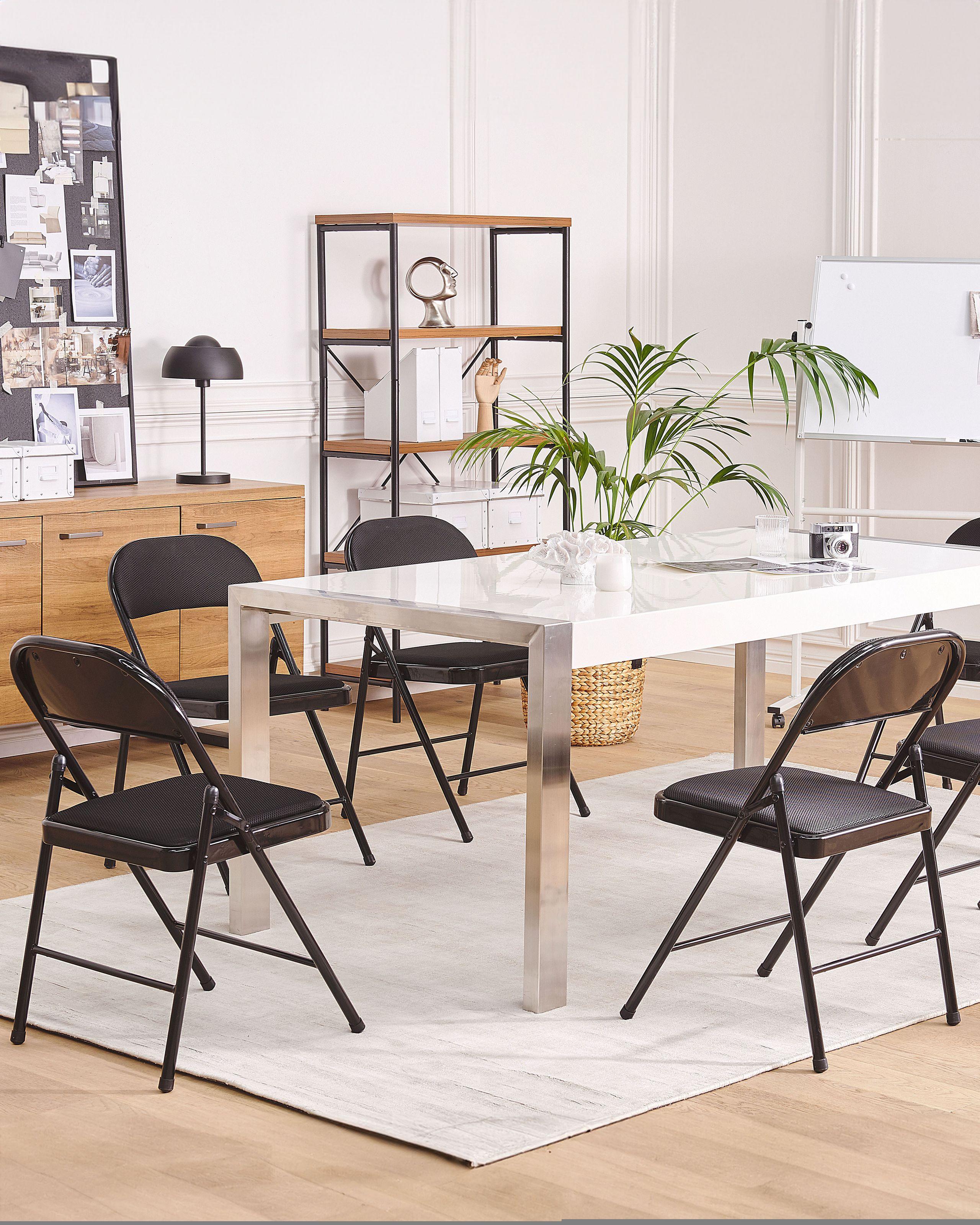 Beliani Klappstuhl 4er Set aus Mesh Klassisch SPARKS  