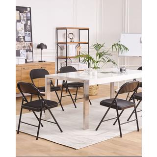 Beliani Klappstuhl 4er Set aus Mesh Klassisch SPARKS  