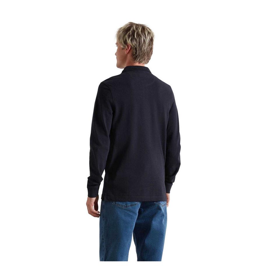 FARAH  Maglietta Polo Misto Cotone Manica Lunga 