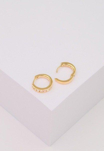 MUAU Schmuck  Créoles charnière or jaune 750 brillants 0.30ct. 12.5mm 